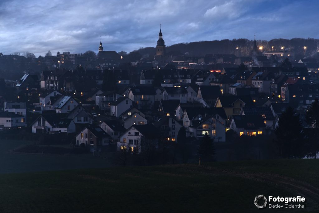 Radevormwald am Abend