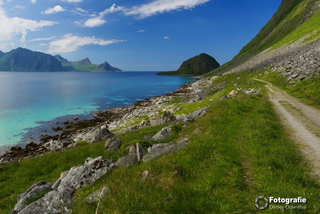 Wanderweg am Hauklandstranda