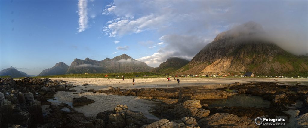Lofoten Beach Camp Panorama