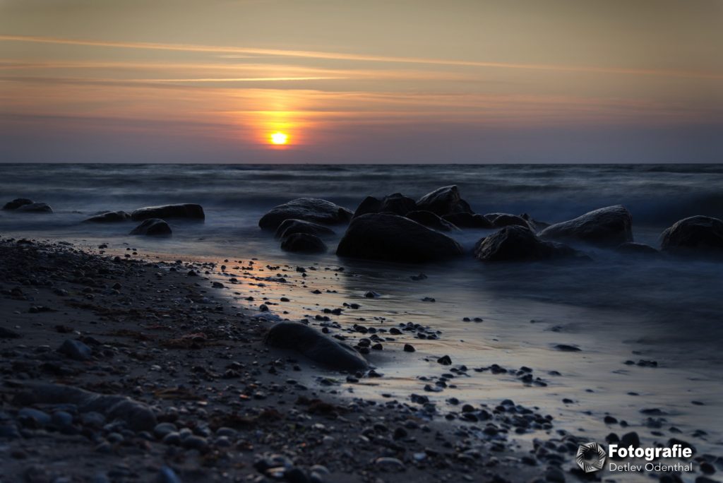 Sonnenuntergang in Börgerende an der Ostsee